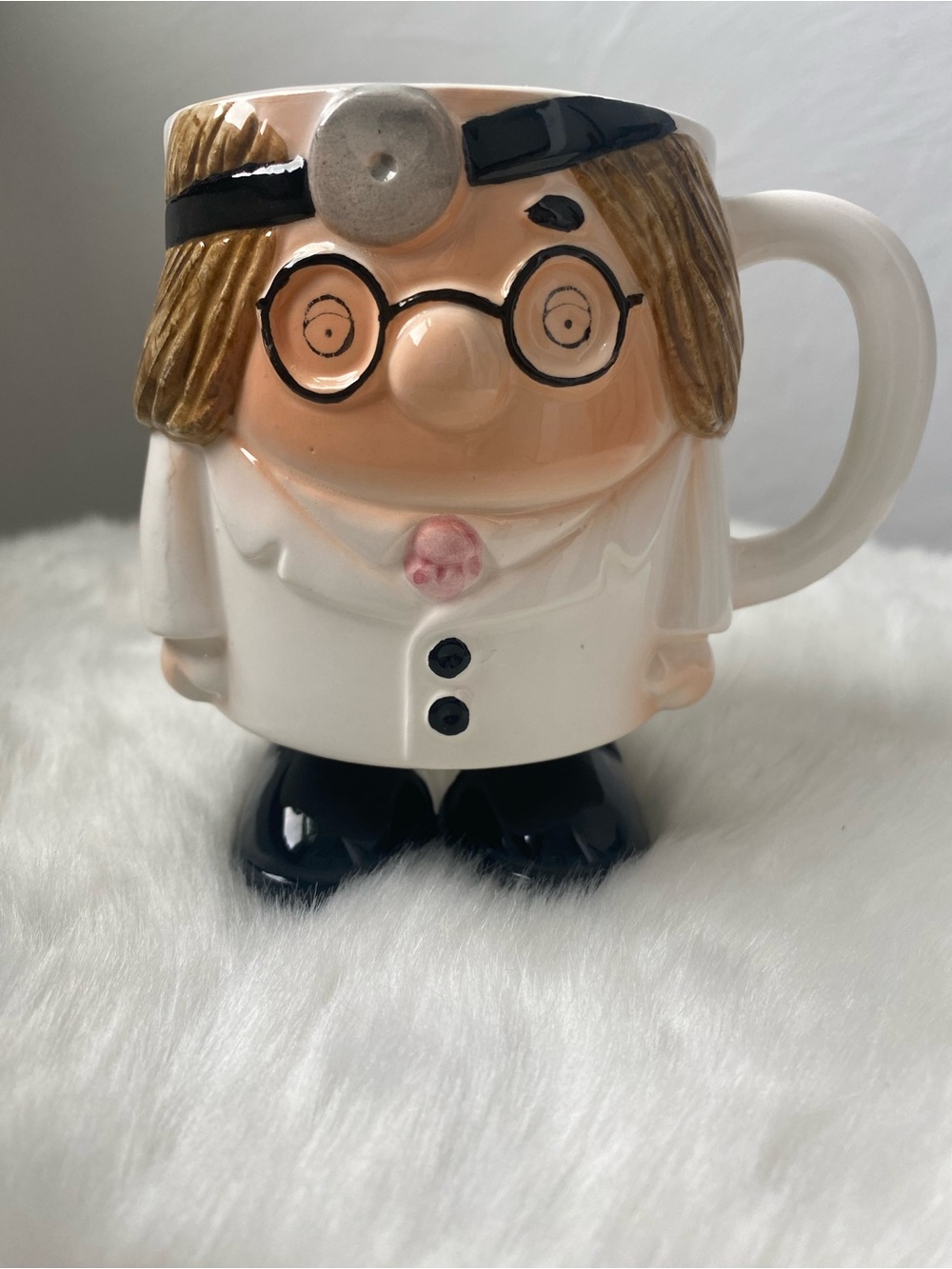 Enesco Vintage Doctor Ceramic Mug in White and Black